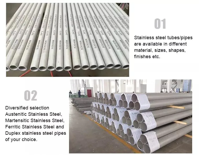 Hot Selling 304 Seamless Stainless Steel Pipe Metal Oval Tube 316 Round Pipe Railing Shaped Tubing Fittings