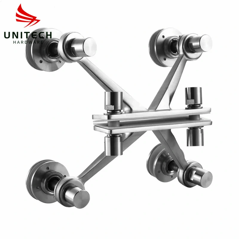 Stainless Steel 304 Heavy Duty K Shape Glass Spider Fitting for Glass Curtain Glass Railing Wall