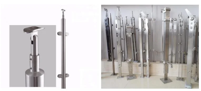 304/316 Mirror/Satin/Polish OEM Stainless Steel Balustrade for Glass Panel/Railing/Stair/Post/Fence/Handrail