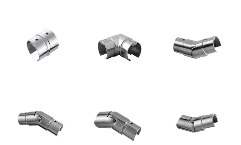 Stainless Steel Glass Railing Accessory Slot Tube Fitting Slot Tube Fittings