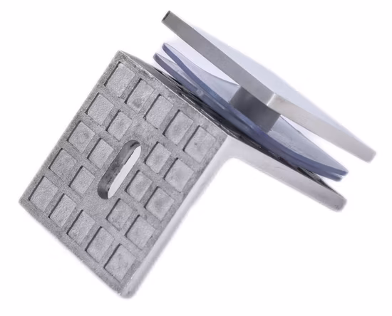 샤워실 하드웨어 제조업체, 90도 유리 커넥터, 스테인레스 스틸 유리 클램프, 벽에서 유리 클램프까지