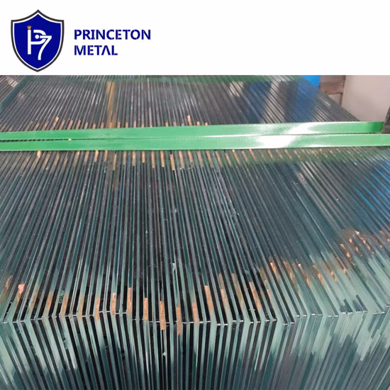 데크 및 발코니용 프린스턴 금속 알루미늄 하프 프레임 강화 유리 난간 및 난간