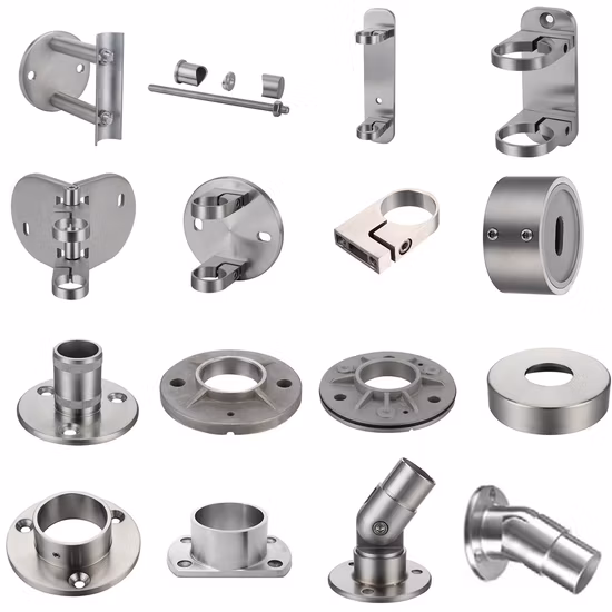 CE와 계단 난간을위한 중국 공급 업체 야외 스테인레스 스틸 유리 난간 피팅