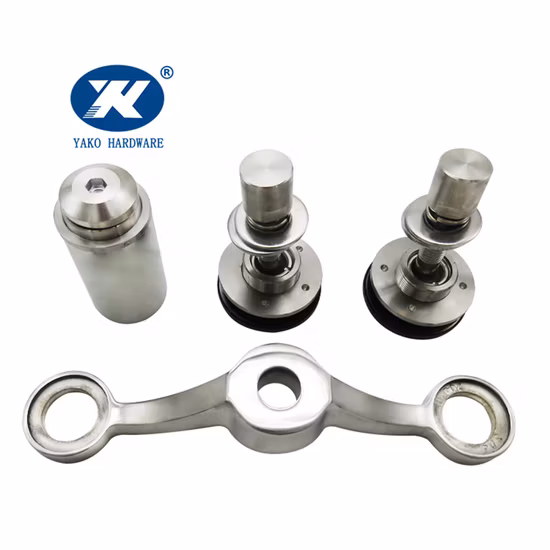 304/316 스테인리스 스틸로 제작된 일회용 유리 커튼 커넥터, 견고한 클로 및 유리 커넥터가 있는 거미 유리 커넥터