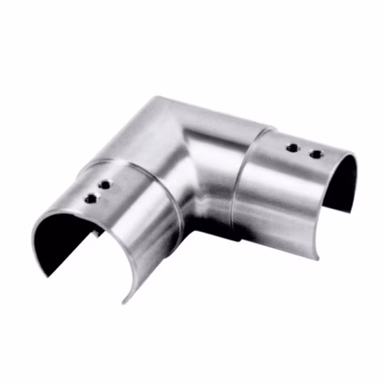 스테인레스 스틸로 제작된 유리 난간용 액세서리, 일자형 파이프 나사 연결, 일자형 파이프 나사 연결